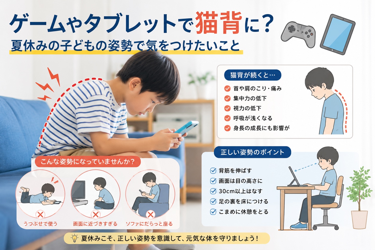 子どもの姿勢