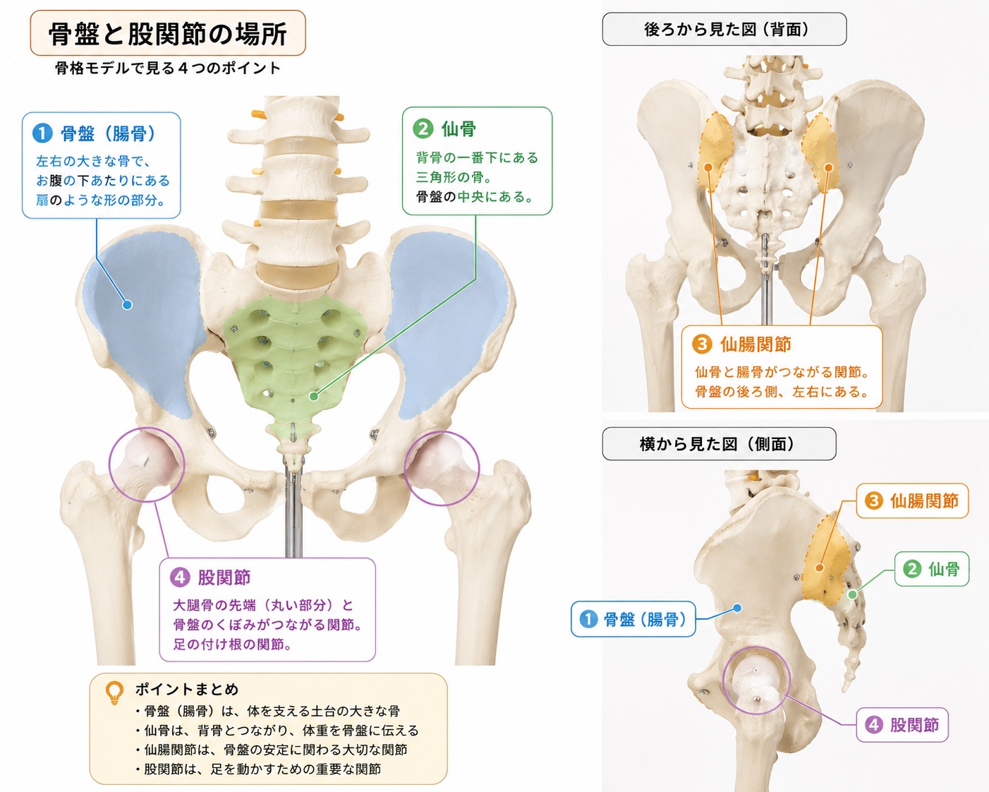 骨盤の部位名