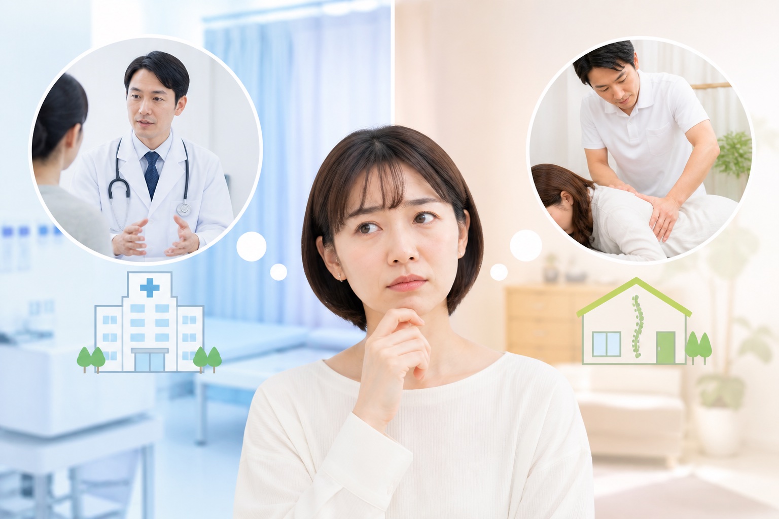 医療機関とカイロプラクティックの使い分け