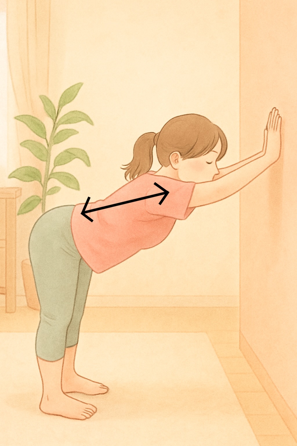 広背筋ストレッチ